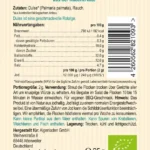 ALGENLADEN BIO Dulse Flakes geräuchert 25g Etikett