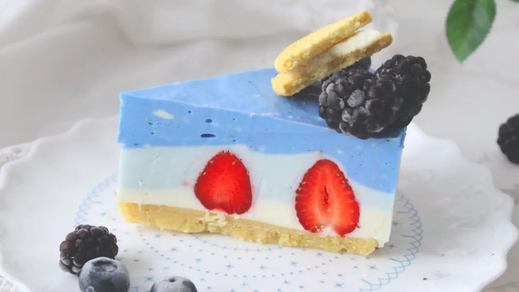 blauer Berry-Cheesecake